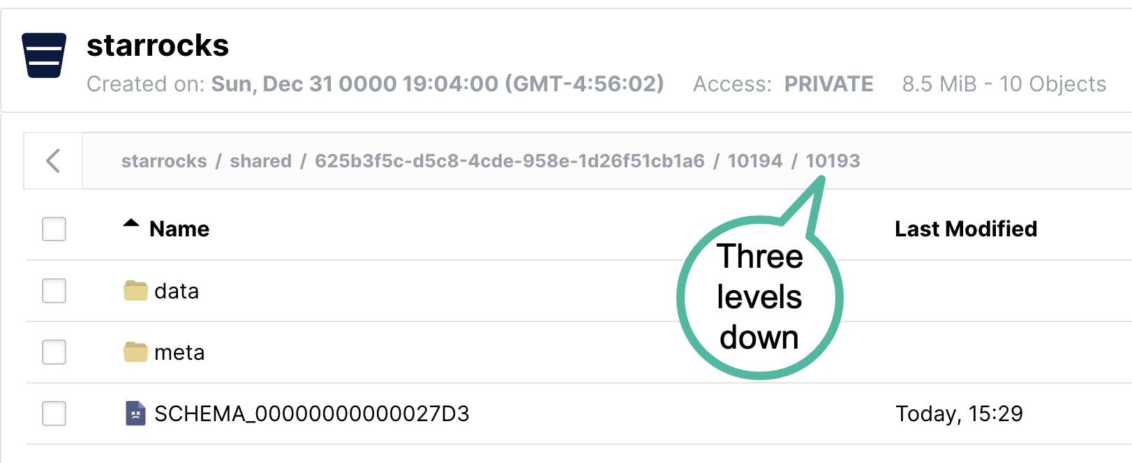 MinIO Web UI